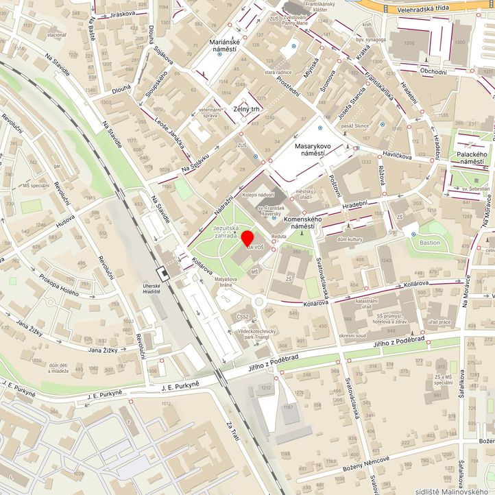 Mapa školy z Mapy.cz
