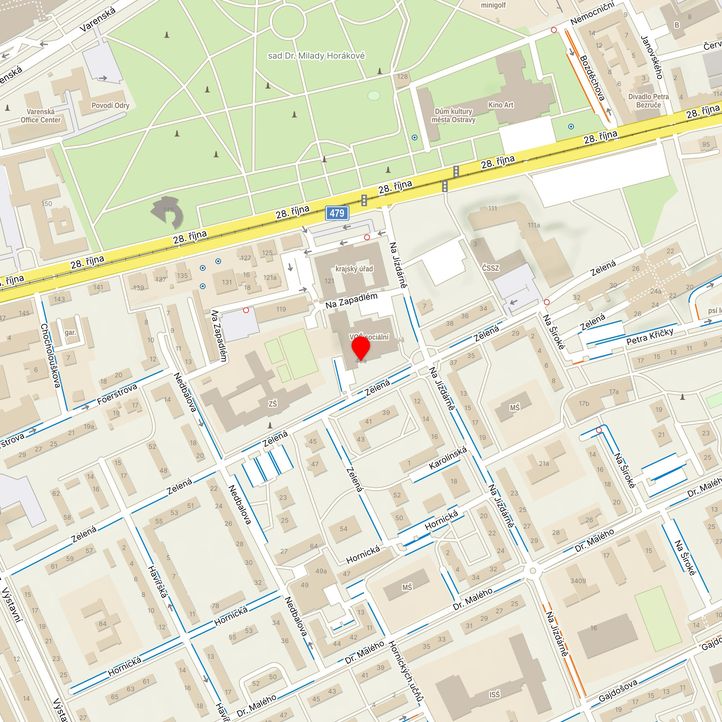 Mapa školy z Mapy.cz