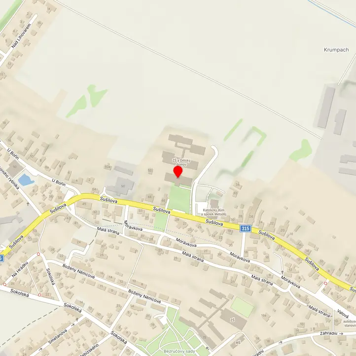Mapa školy z Mapy.cz
