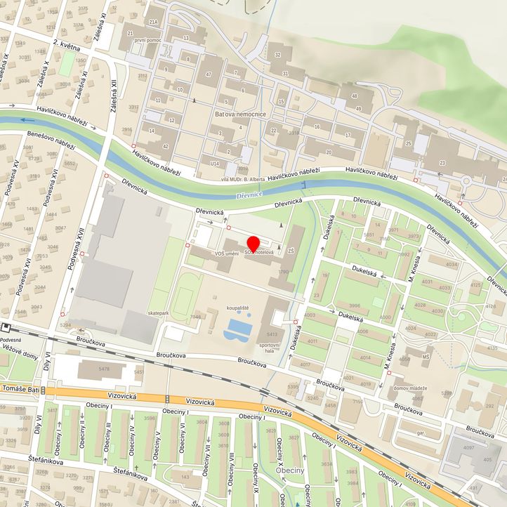 Mapa školy z Mapy.cz