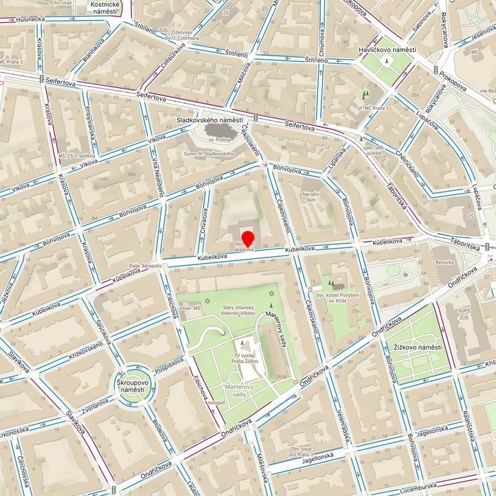 Mapa školy z Mapy.cz