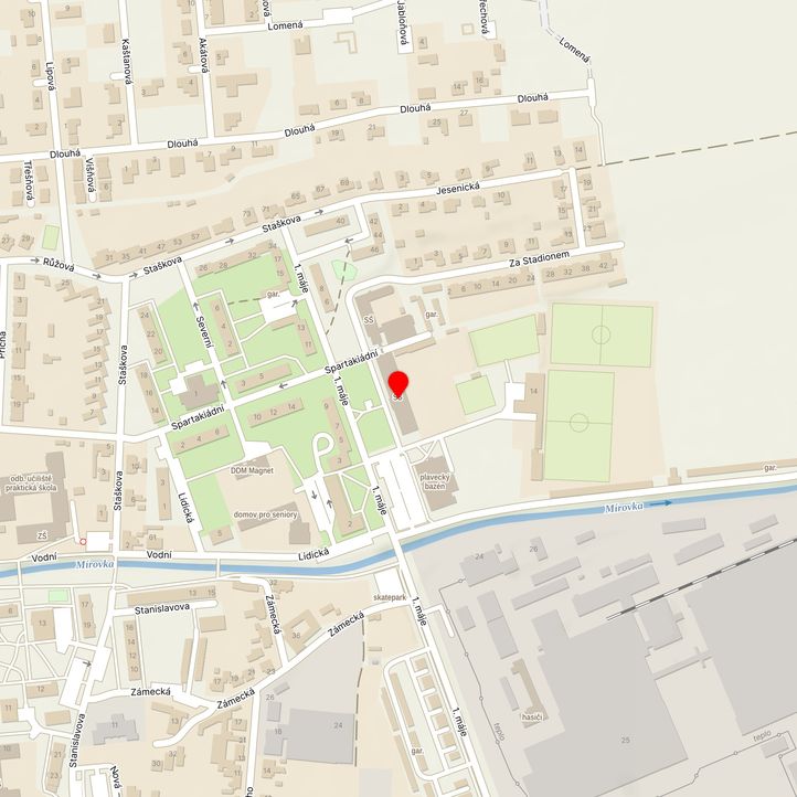 Mapa školy z Mapy.cz