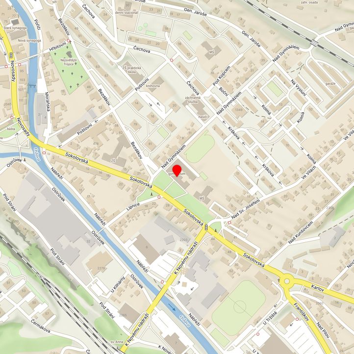 Mapa školy z Mapy.cz