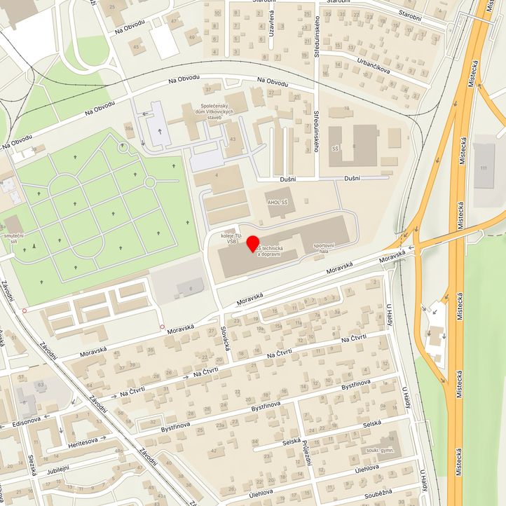 Mapa školy z Mapy.cz