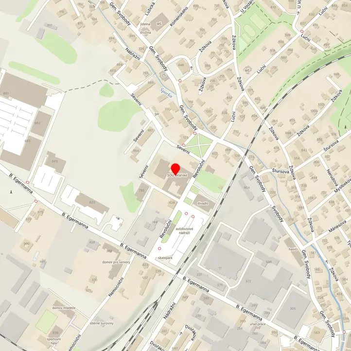 Mapa školy z Mapy.cz