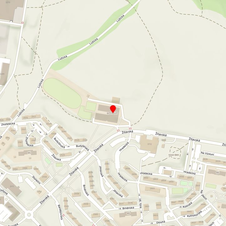 Mapa školy z Mapy.cz