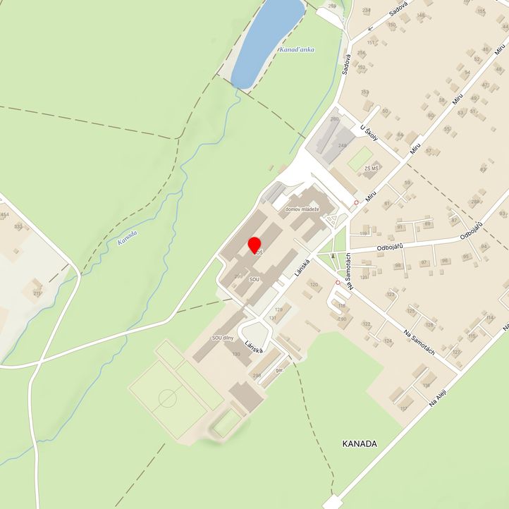 Mapa školy z Mapy.cz