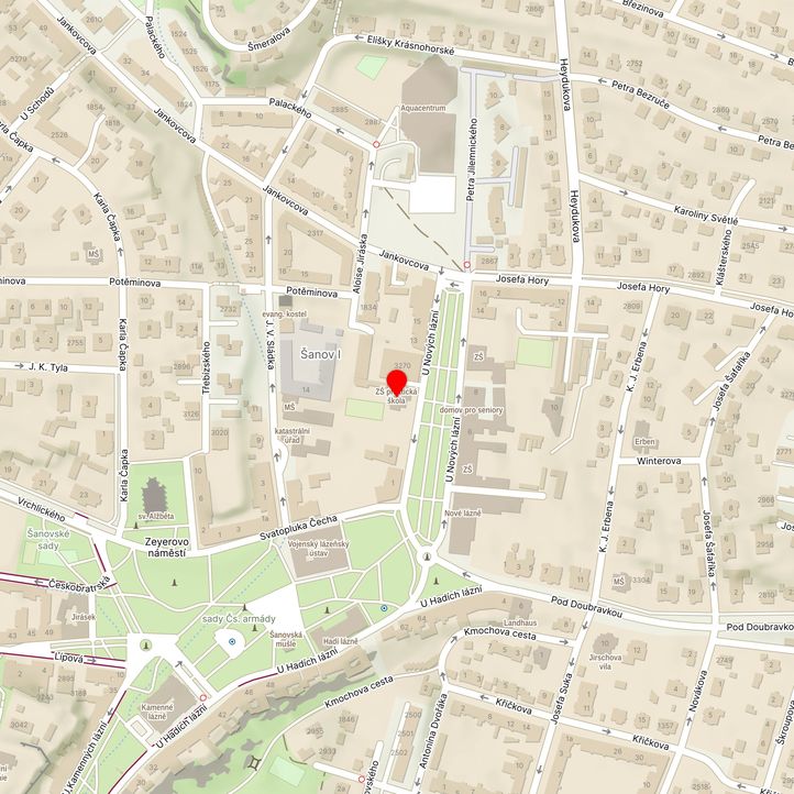 Mapa školy z Mapy.cz