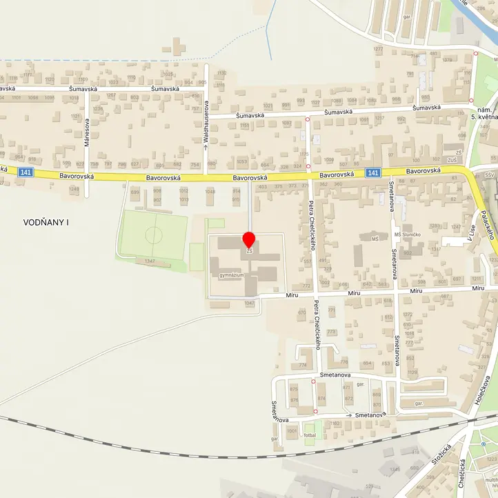 Mapa školy z Mapy.cz