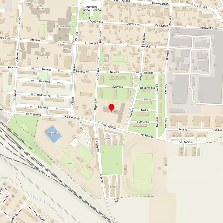 Mapa školy z Mapy.cz
