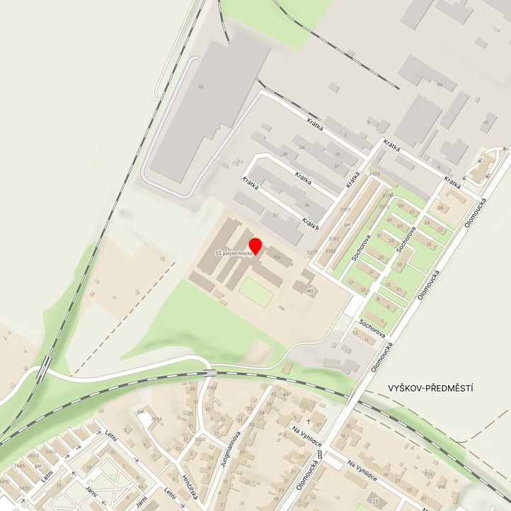 Mapa školy z Mapy.cz