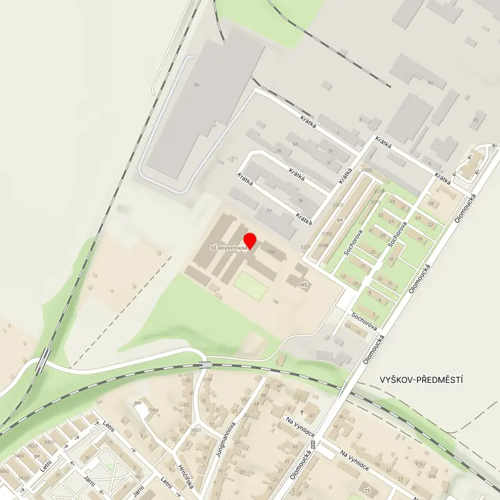 Mapa školy z Mapy.cz