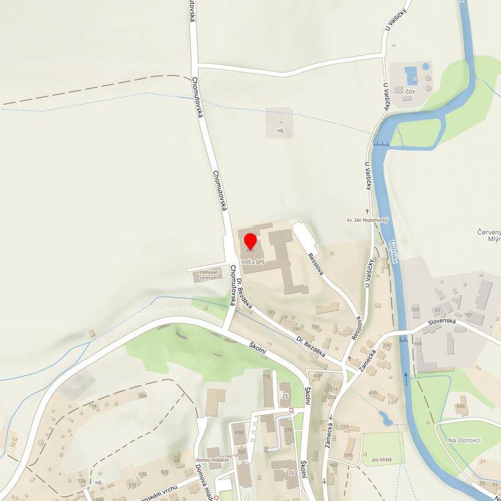 Mapa školy z Mapy.cz