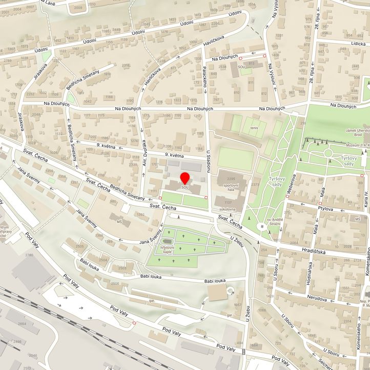 Mapa školy z Mapy.cz