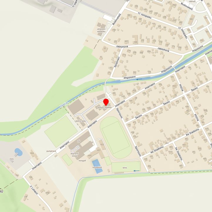 Mapa školy z Mapy.cz