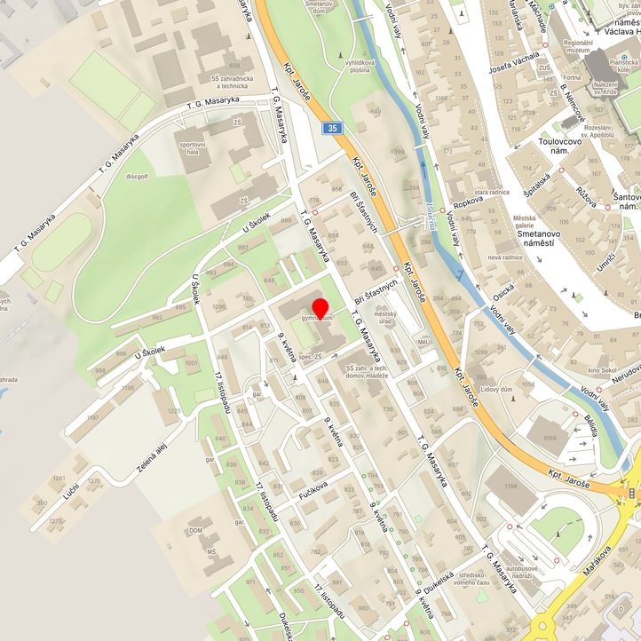 Mapa školy z Mapy.cz