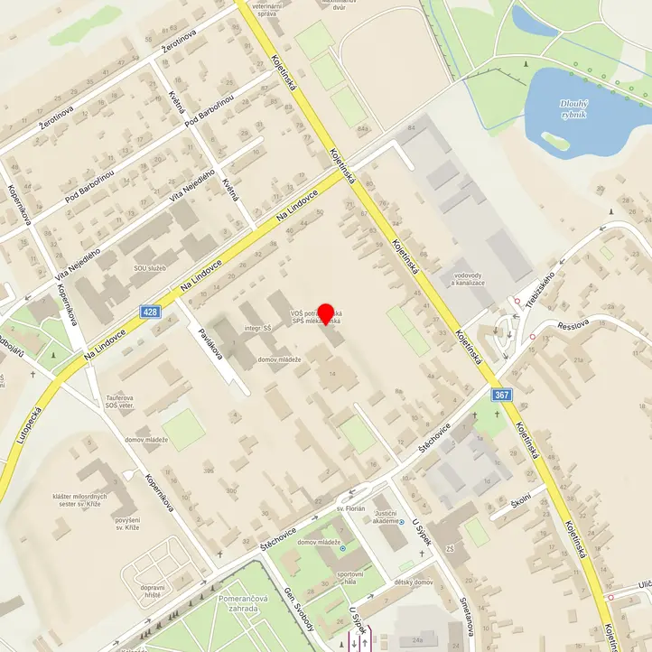 Mapa školy z Mapy.cz