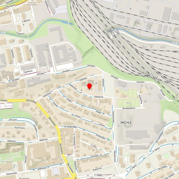 Mapa školy z Mapy.cz