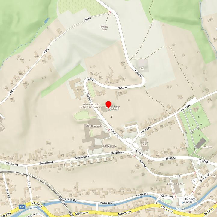 Mapa školy z Mapy.cz
