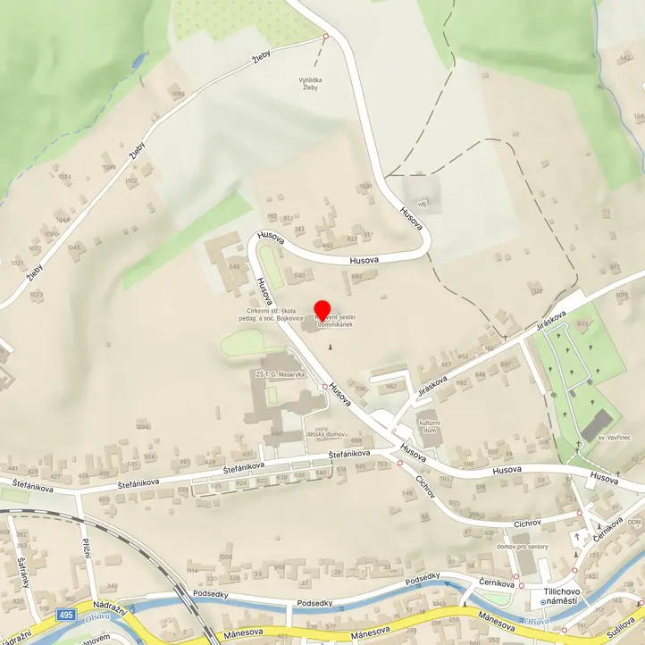 Mapa školy z Mapy.cz