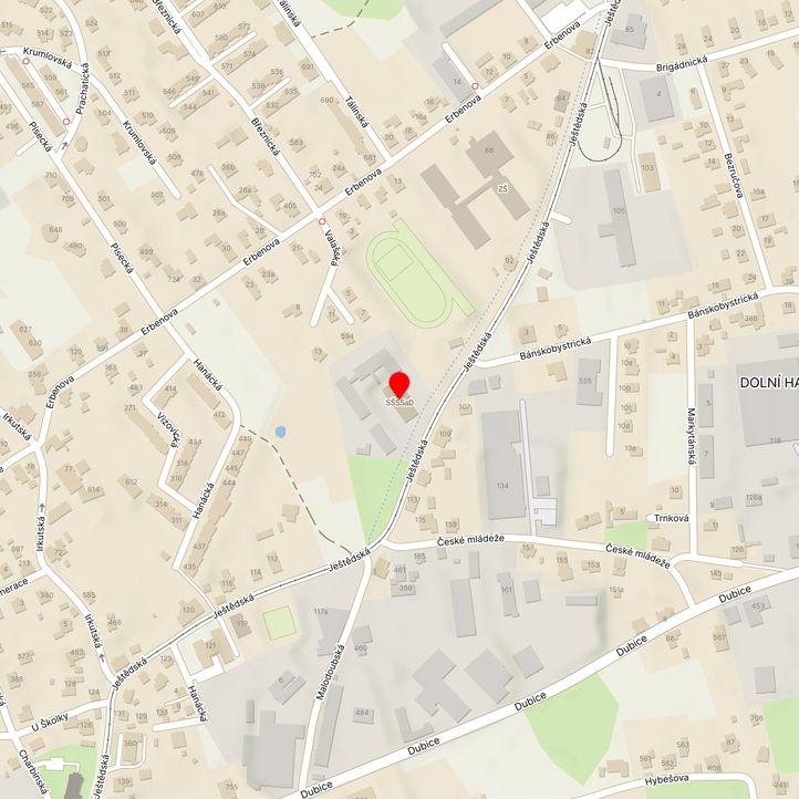Mapa školy z Mapy.cz