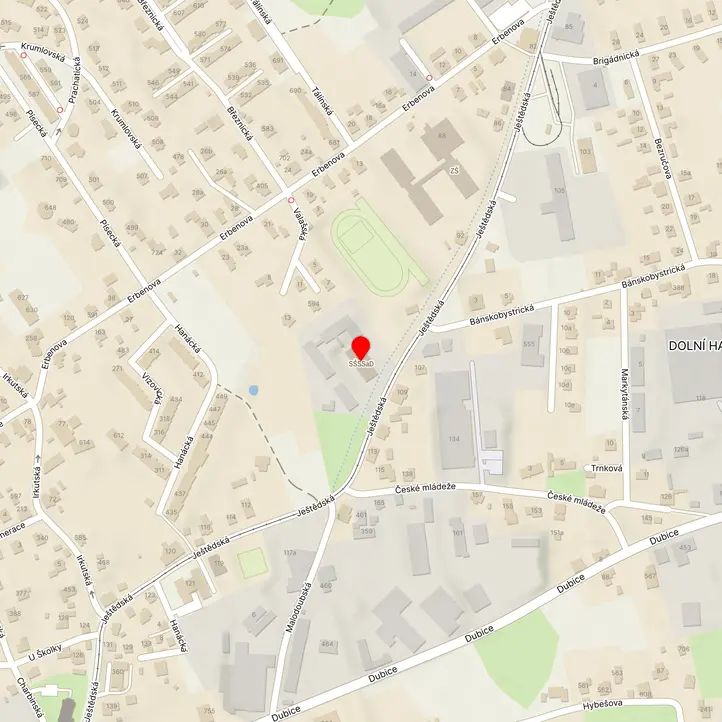 Mapa školy z Mapy.cz