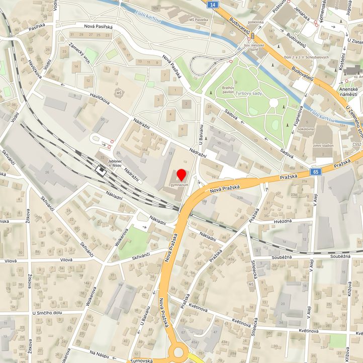 Mapa školy z Mapy.cz