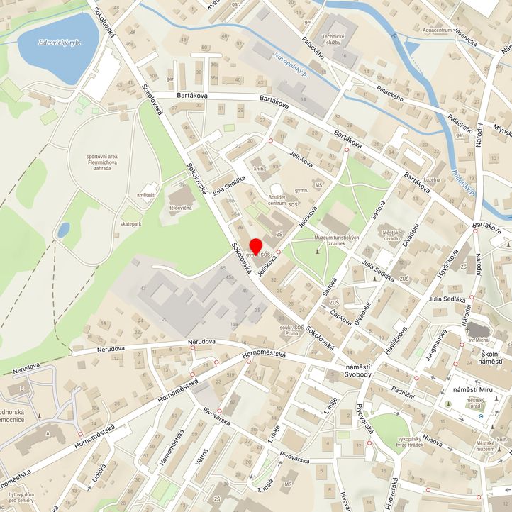 Mapa školy z Mapy.cz