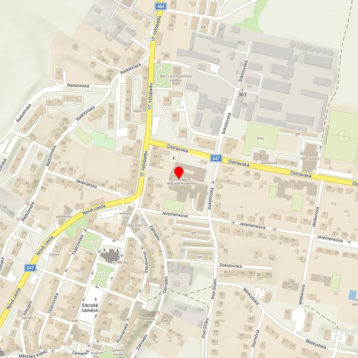 Mapa školy z Mapy.cz