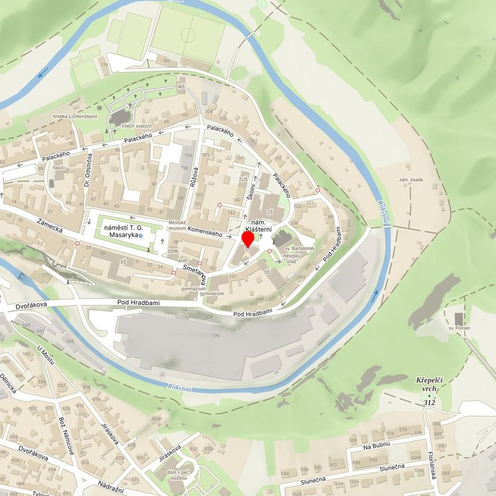 Mapa školy z Mapy.cz