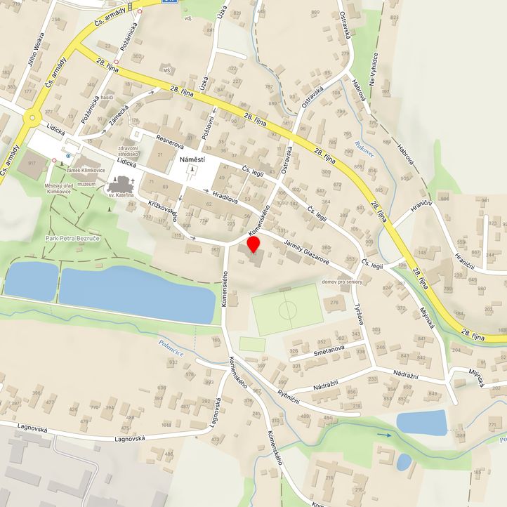 Mapa školy z Mapy.cz