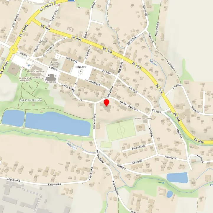 Mapa školy z Mapy.cz