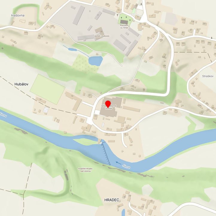 Mapa školy z Mapy.cz