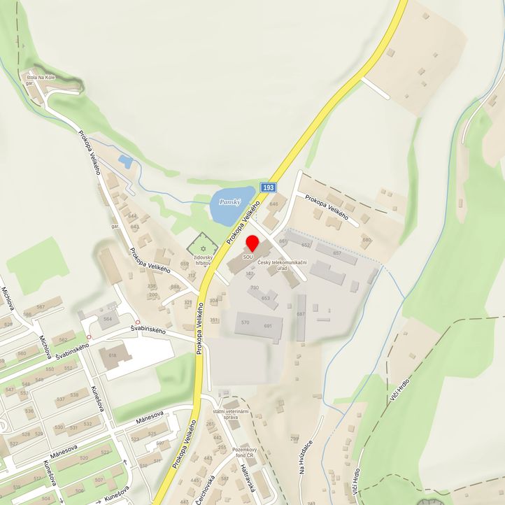 Mapa školy z Mapy.cz