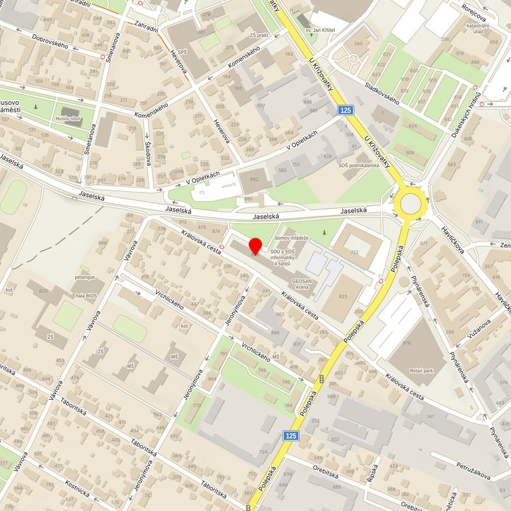 Mapa školy z Mapy.cz