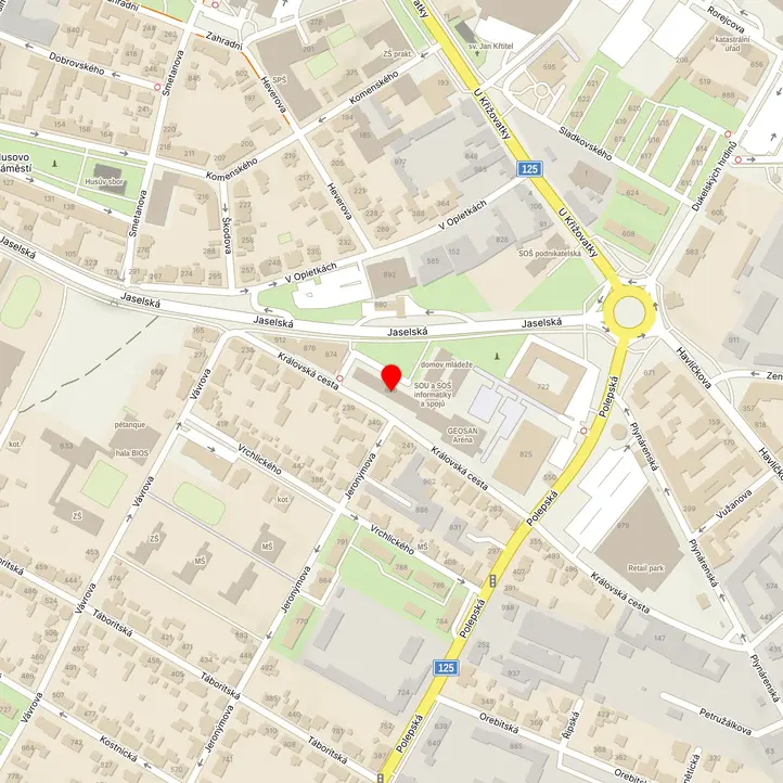 Mapa školy z Mapy.cz
