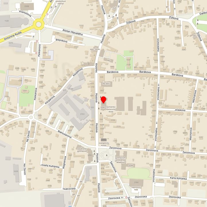 Mapa školy z Mapy.cz