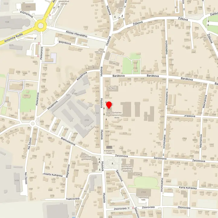 Mapa školy z Mapy.cz