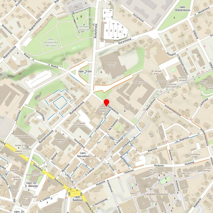 Mapa školy z Mapy.cz