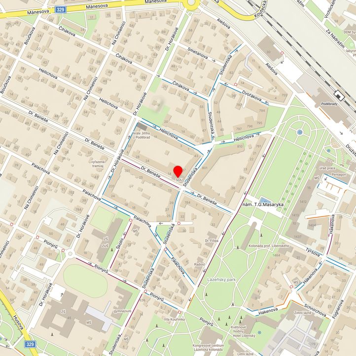 Mapa školy z Mapy.cz