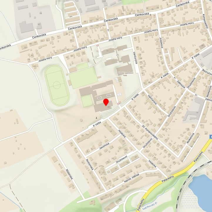 Mapa školy z Mapy.cz