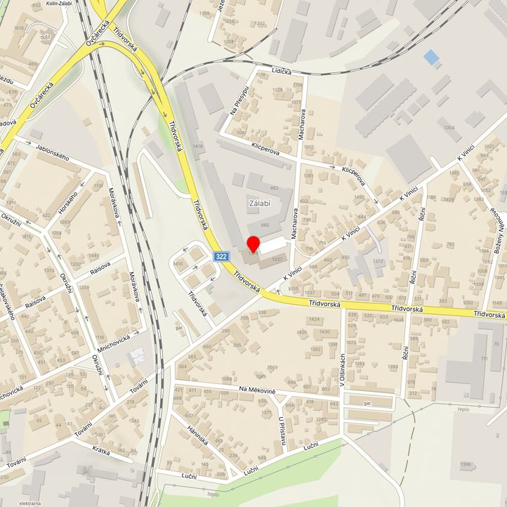 Mapa školy z Mapy.cz