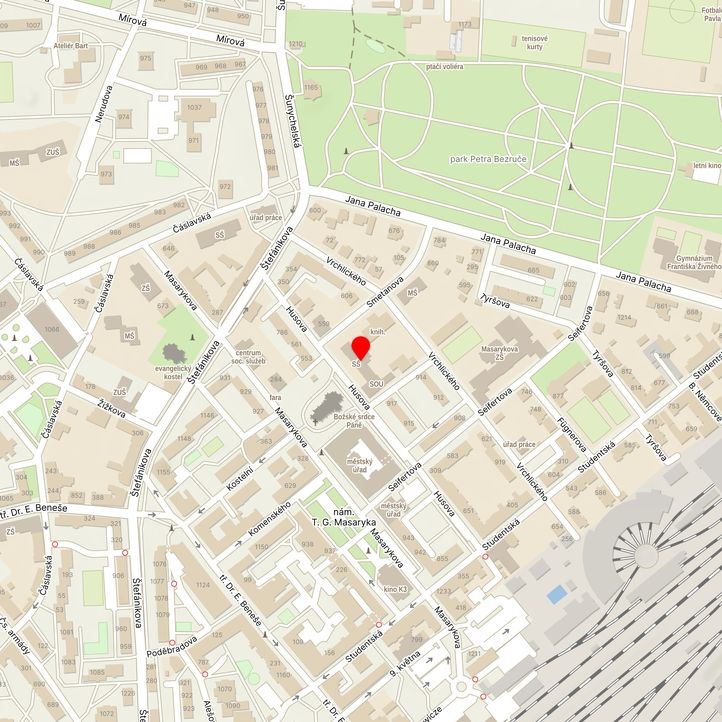 Mapa školy z Mapy.cz