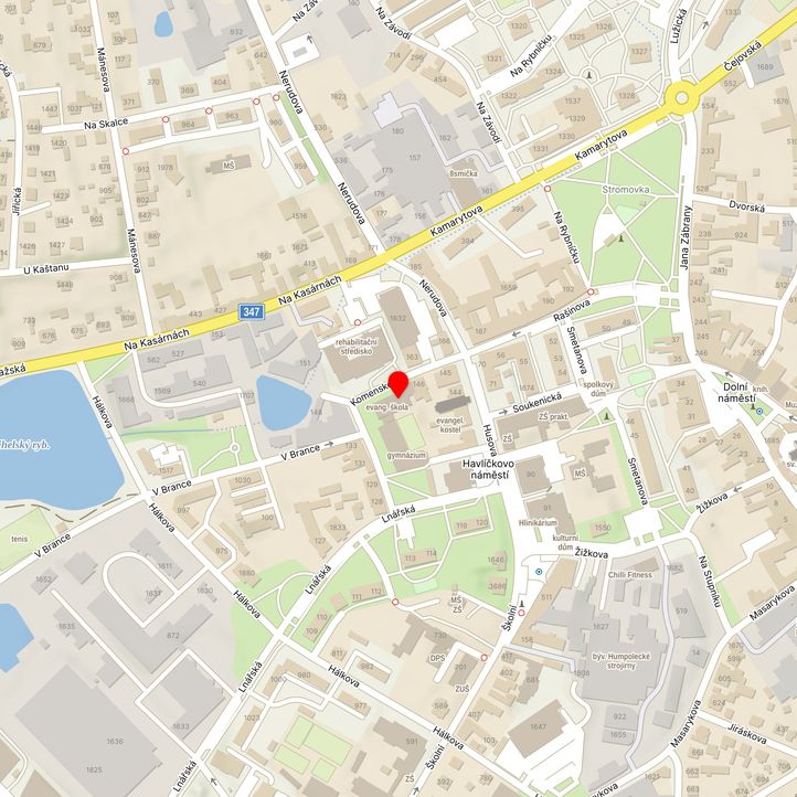 Mapa školy z Mapy.cz