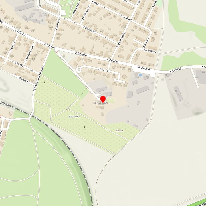 Mapa školy z Mapy.cz