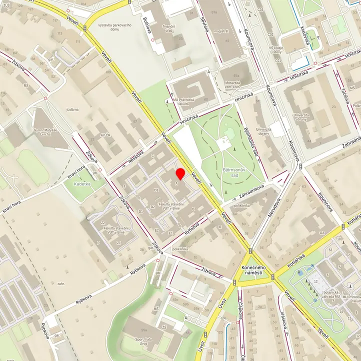 Mapa školy z Mapy.cz