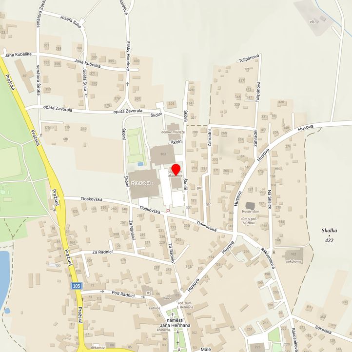 Mapa školy z Mapy.cz