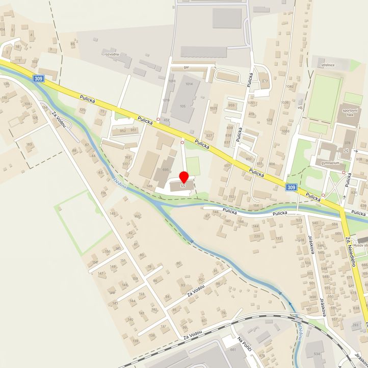 Mapa školy z Mapy.cz