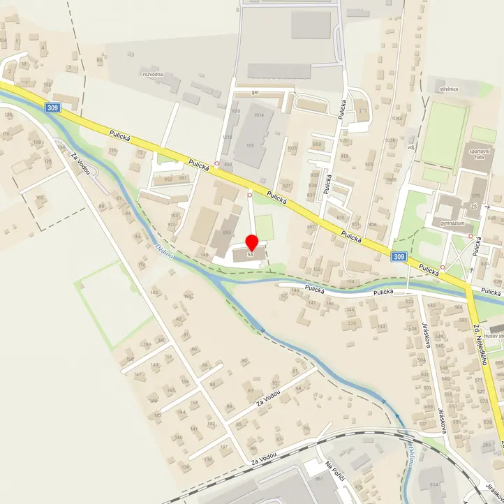 Mapa školy z Mapy.cz
