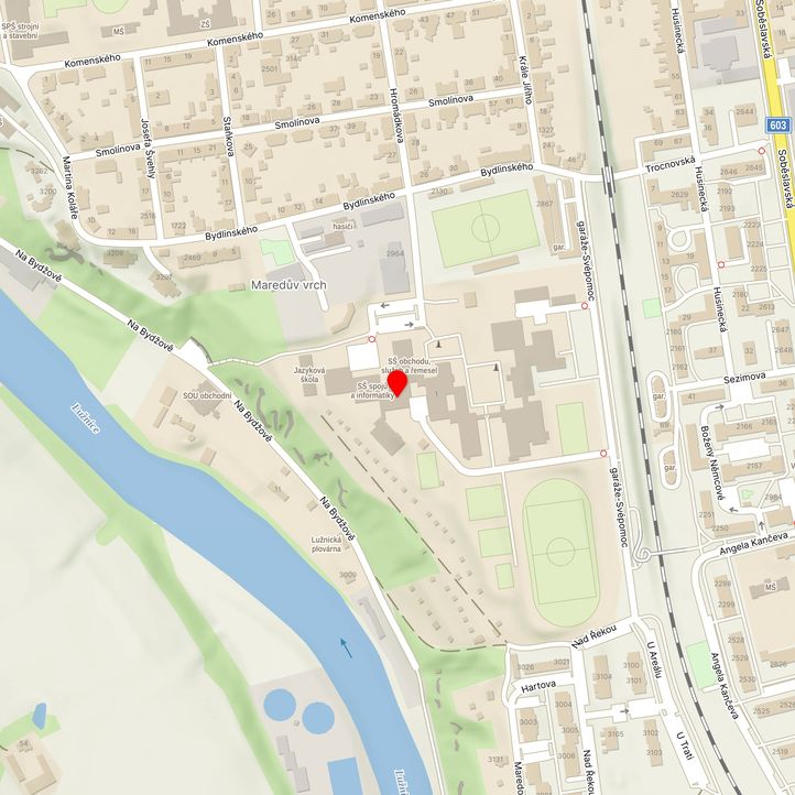 Mapa školy z Mapy.cz